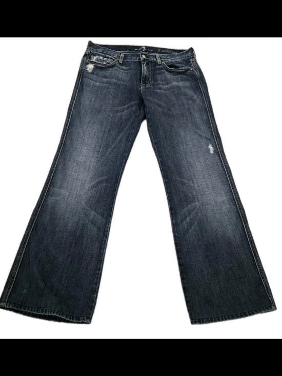 7 For All Mankind Denim - Seven For All Mankind A Pocket Boot Jeans Womens 33 Dark Wash USA